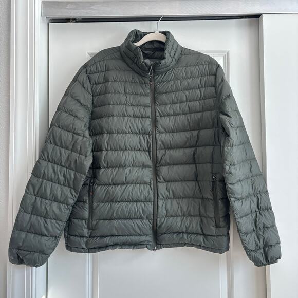 Slowdown Men's Green Lightweight Down
Filled Puffer Jacket Sz L - Picture 1 of 11